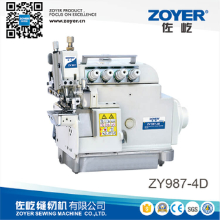 ZY987-4D Zoyer ex series série 4-thread cilindro de leito de costura máquina de costura