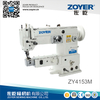 ZOYER ZY4153 cama de cilindro resistente grande gancho superior com máquina de costura em ziguezague inferior